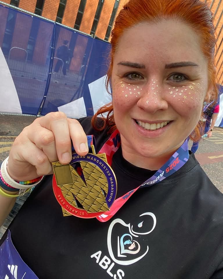 AyrshireBaby's tweet photo. 🏃♀️ Louise is running the Berlin Marathon, her second marathon this year! She’s raising funds for Ayrshire Baby Loss Support.
Please support her journey and families in need:
https://t.co/RP935YAW63
#ABLS #AyrshireBabyLossSupport #BerlinMarathon #BabyLossSupport #Fundraiser https://t.co/3eyD94WCHF