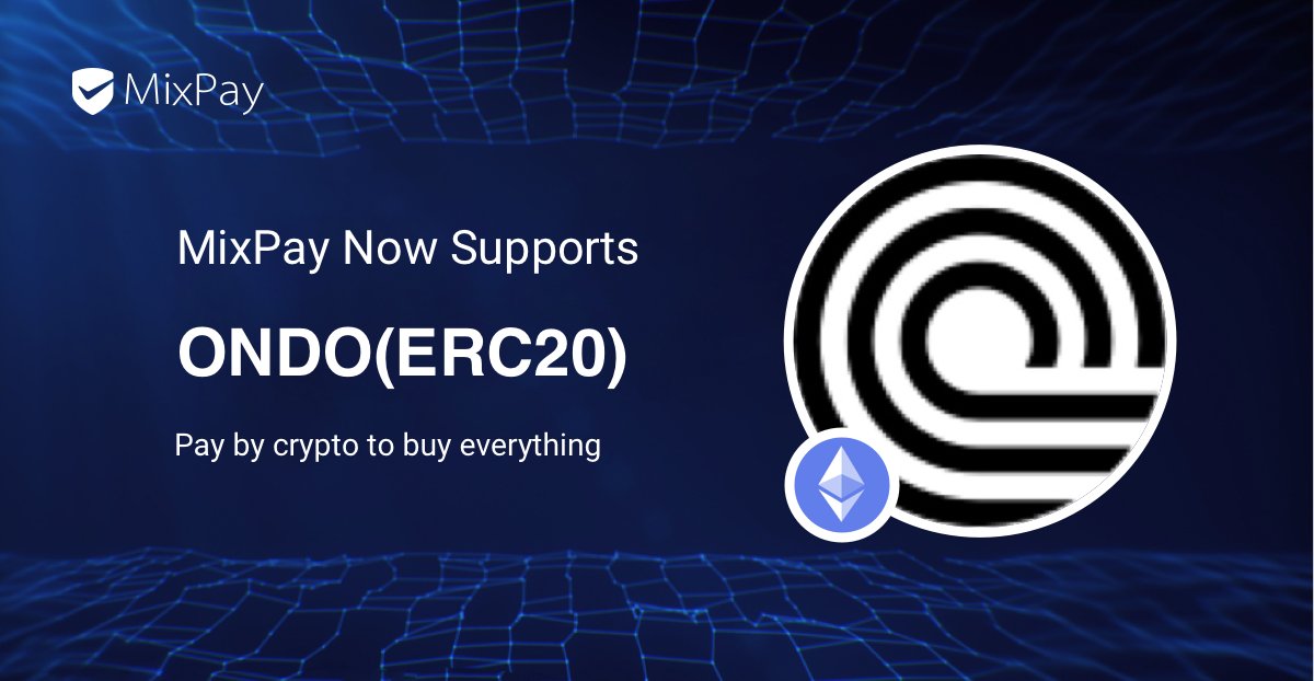 MixPayProtocol's tweet image. 🚀 $ONDO just joined MixPay payments! @OndoFinance

Fixed yield loans, peer-to-pool DeFi, and now… everyday payments. 💳✨

Which token do you want to see next on MixPay? 👇
Drop your pick in the comments ⬇️
#ONDO #OndoFinance #MixPay #CryptoPayments #DeFi #Web3