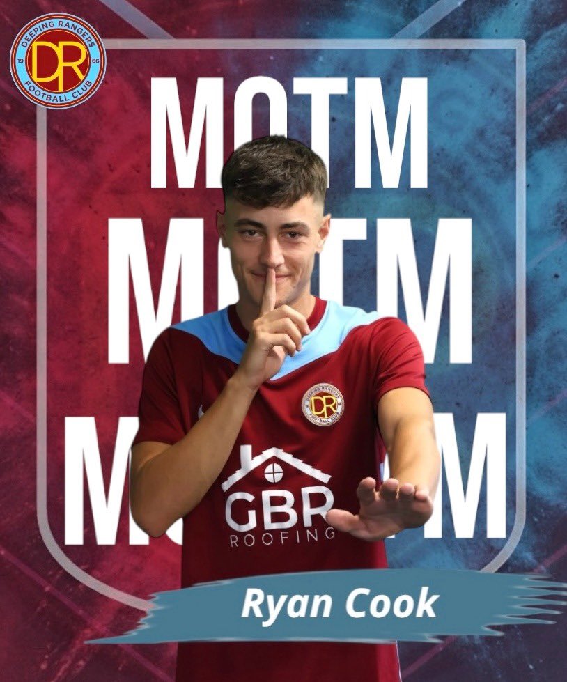 DeepingRangers's tweet photo. Today’s Rangers MOTM, chosen by match sponsors Your Mortgage Brokerage is @RyanCookie14 

@utdcos @NonLeagueCrowd @DeepingSSClub @spaldingsport @PTAlanSwann @BeInDeeping @branchbrosltd https://t.co/xqTFrRrXVo