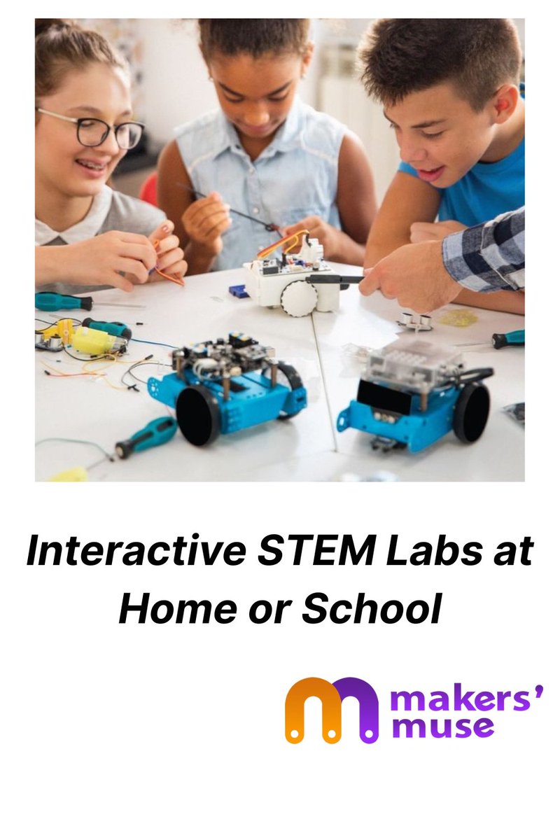 makers_muse's tweet image. From kitchen tables to classrooms, interactive STEM labs empower young makers to build, explore, and dream big. Let’s nurture the next generation of innovators—one experiment at a time! 

 #STEMLabs #MakersMuse #InnovationInAction