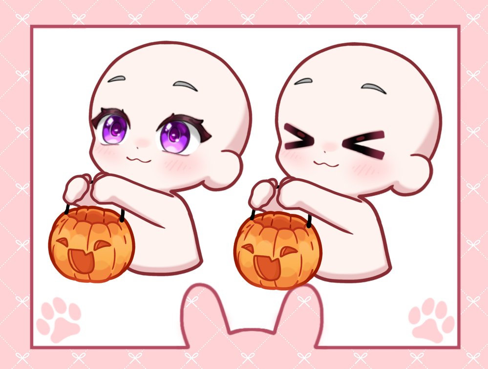 🎃HALLOWEEN ART GIVEAWAY🎃
One lucky winner will get a chibi png  
              Trick or Treat🍬
How to join:   
🎃 Follow  
🎃Like + RT this post  
🎃Drop your OC below!
you can get one from my Vgen
vgen.co/Huskysan/servi…

#pngtuber #vtuber #artraffle #giveaway
