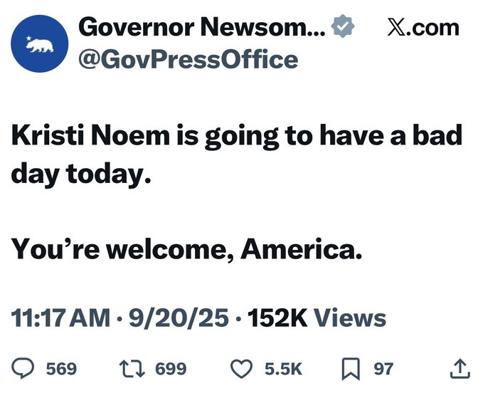 A screenshot of a Twitter post from @GovPressOffice, featuring the profile image of a bear logo. The post text reads 
