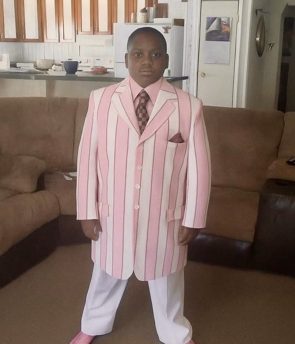 My lil cousin got mad cause I said he look like a victorious secrets bag