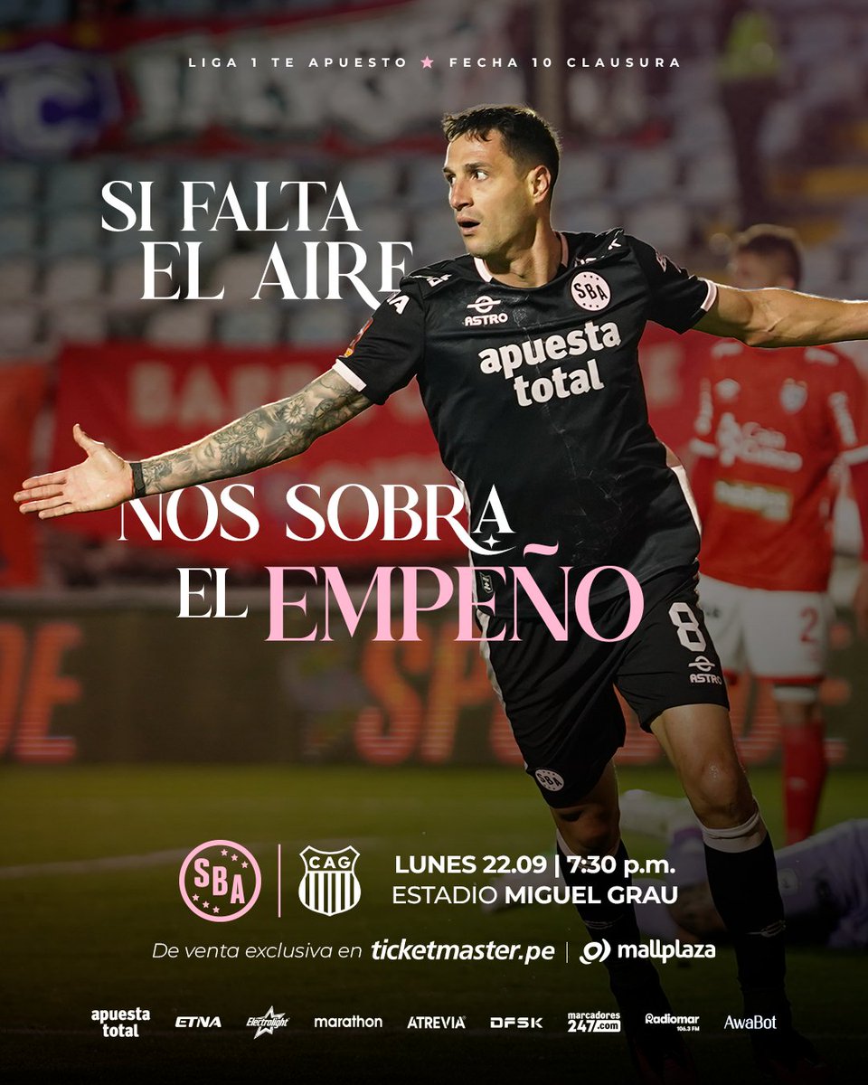Los Rosados salimos adelante a fuerza de empeño. 💪🏻🩷

Con empeño y con su apoyo el triunfo se quedará en casa. 🏟️
🔜 Atlético Grau

🎟️ Compra tu entrada en Ticketmaster: bit.ly/SBAvsCAG2025

#VamosBoysTodaLaVida