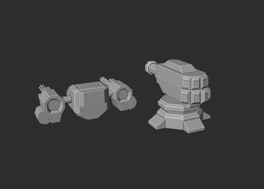 Itc1773587's tweet image. Fast model in 10 minutes!
Idk why I made them🤷‍♂️
[#Blender3D #3DModeling #Turret]