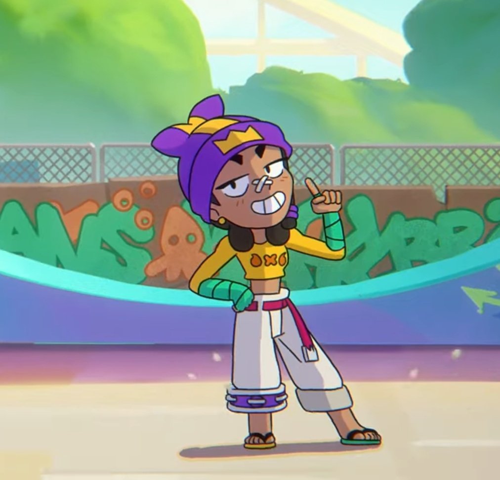 La animación de Mina es de las mejores que han hecho en este año. Es simple y tiene buena animación.