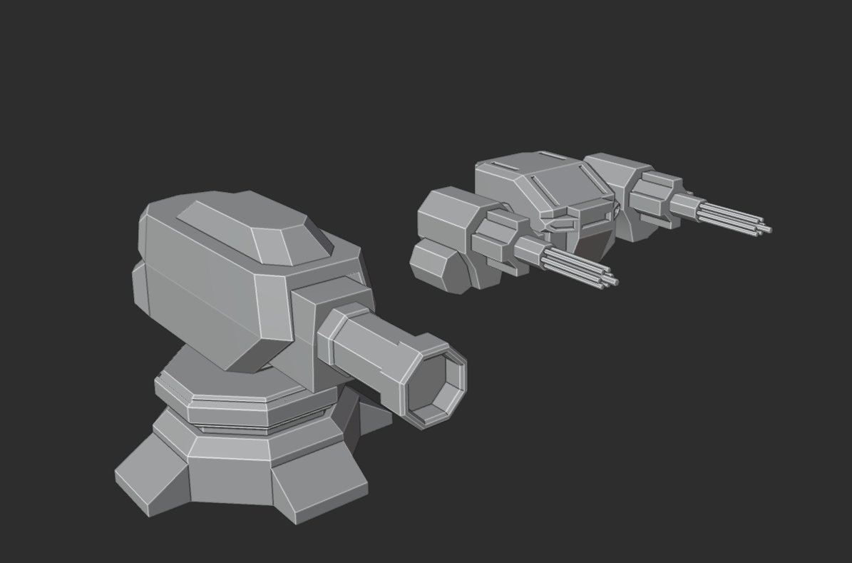 Itc1773587's tweet image. Fast model in 10 minutes!
Idk why I made them🤷‍♂️
[#Blender3D #3DModeling #Turret]