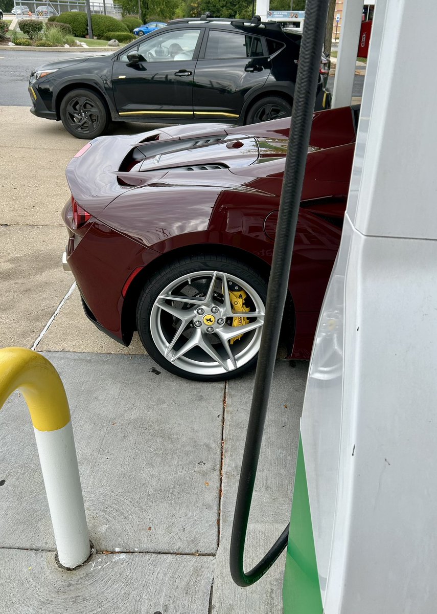 Check out this awesome Subaru I ran into at the gas station!  Demerits for the Ferrari guy he didn’t know the name of his color but at least he had a Ferrari hat on! Apparently they are hard to fill he said he was on his 4th pump, Italian engineering?