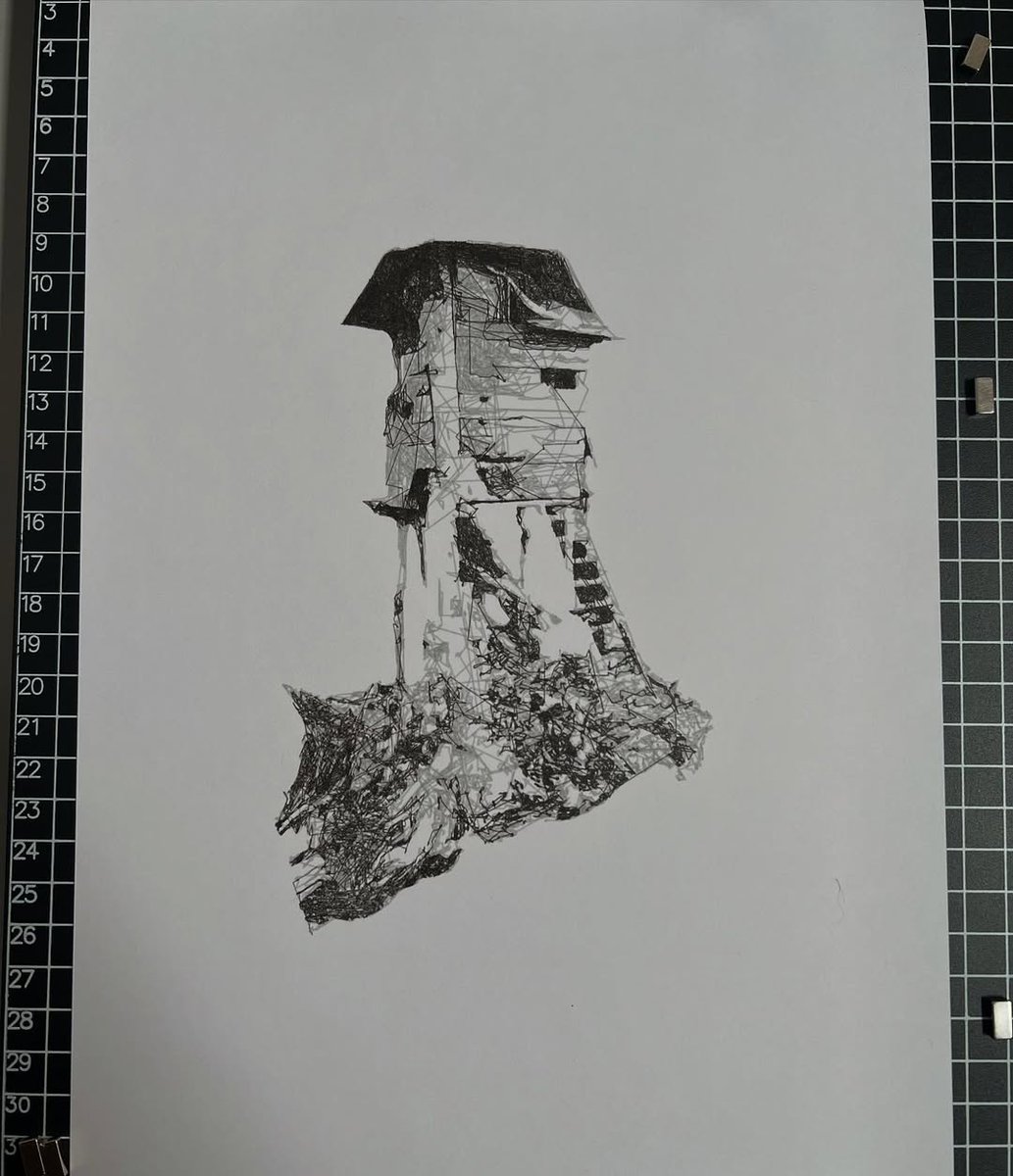 idrawpenplotter's tweet image. Fresh off the pen plotter. Since getting my @idrawpenplotter I have been dipping in every day trying to get my head round it, quite a bit of paper is wasted but this is all part of the learning process.
.
.
#penplotterart #penplotter #drawing #art #machineart #wip