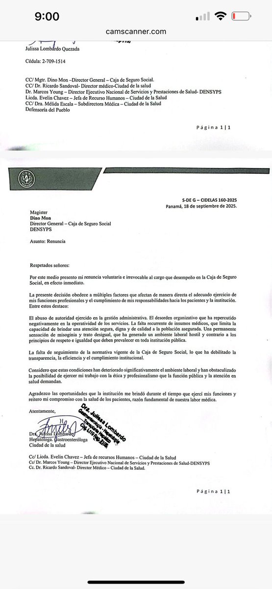 Renuncia la única hepatóloga de la Ciudad de la Salud, Julia Lombardo, quien le da seguimiento a los pacientes de trasplante. Sus argumentos van desde abuso de autoridad, desorden organizativa, falta de insumos, falta de procurar transparencia, lo que le impide continuar.