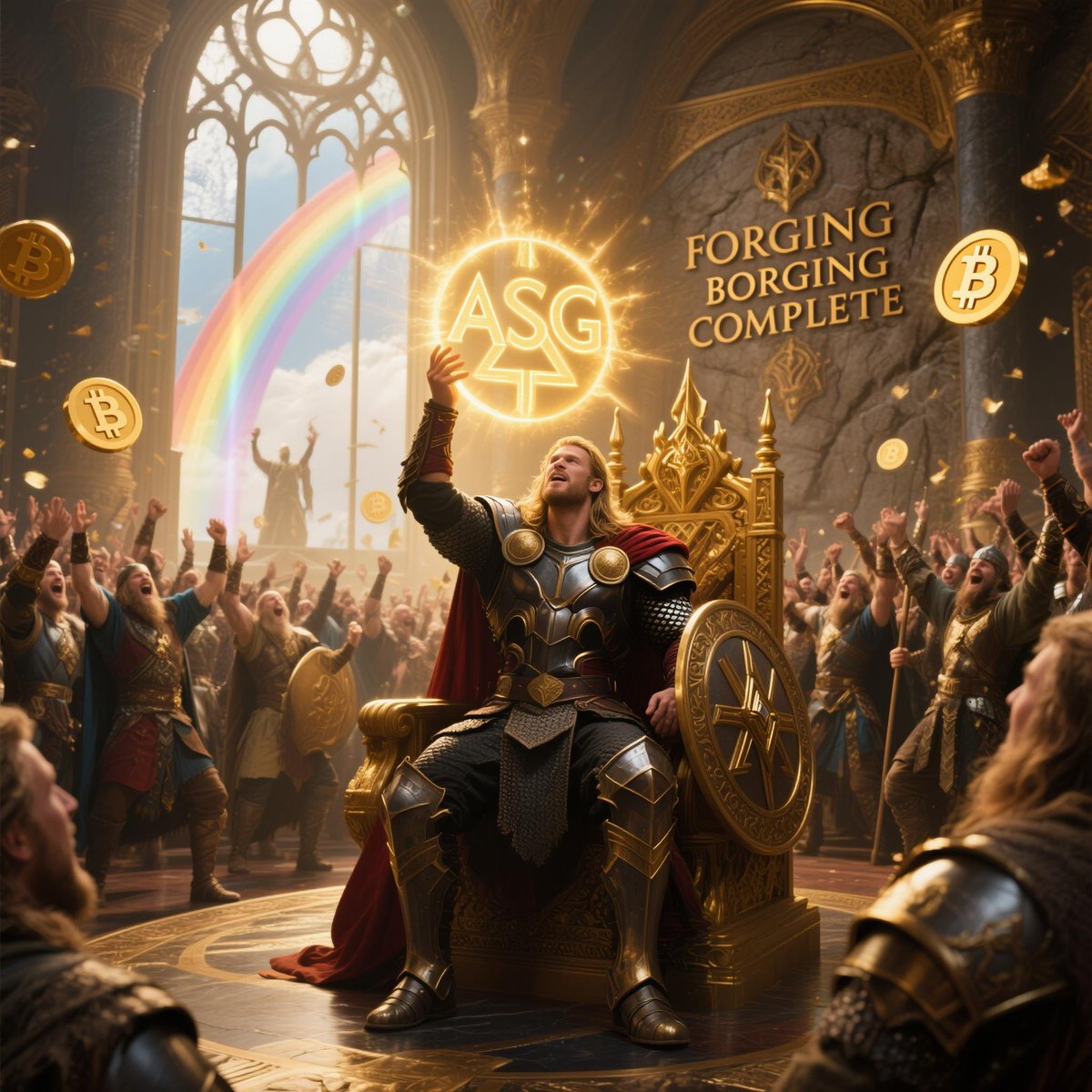 Asgard_io's tweet photo. ⚡ HISTORIC MOMENT! MJOLNIR HAS STRUCK! ⚡

🔨 BREAKTHROUGH: ASG RUNE ID FORGED SUCCESSFULLY!

🏰 Thor's Divine Forging is Complete:
⚡ ASG Runes officially born on Bitcoin Runes Protocol
🔥 This isn't just code - it's the first thunder of Asgard's awakening!
💎 Every rune carries the eternal power of Asgard
🌈 Bifrost is built, gates to DeFi realm opening soon

🛡️ Guardians, witness this moment in history!
This is our lightning strike from dreams to reality!
Thor's awakening is no longer legend - it's tangible divine miracle!

🌩️ Next Chapter: Divine Ecosystem Launch
Are you ready for more miracles?

🎯 Experience Now: https://t.co/2FtJhsCwIN
🌐 Learn More: https://t.co/k0T0yAXSoF

#ASG #AsgardProtocol #ThorAwakening #Bitcoin #Runes #RuneForging #ThorHammer #odinfun #DeFiRealm