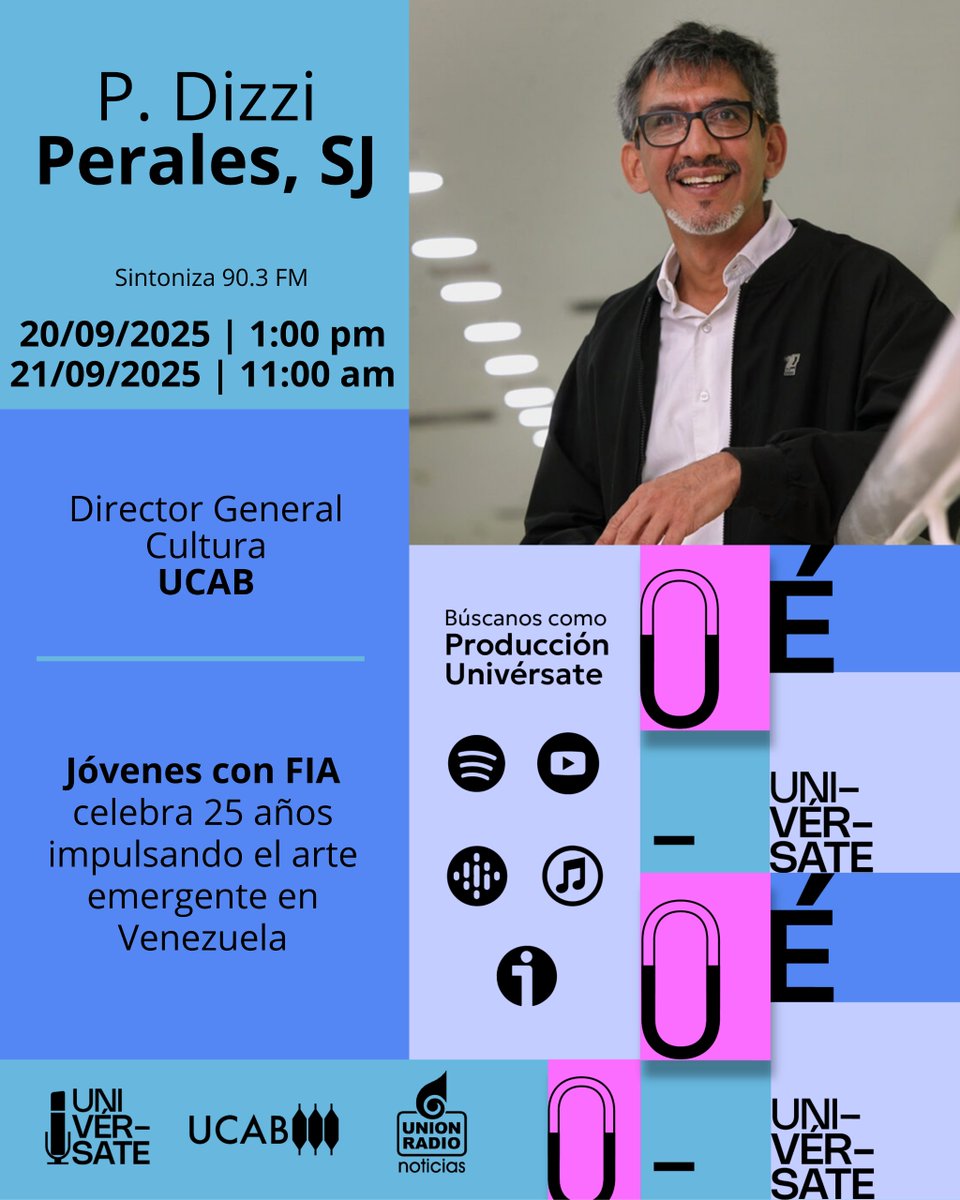 El talento emergente del país se reúne en la 25ª edición del Salón Jóvenes con FIA. Al respecto conversaremos con el P. Dizzi Perales SJ, director general de <a href="/CulturaUCAB/">Cultura UCAB</a>.

Escúcha la entrevista por: 
📻 90.3 FM (Caracas)
💻mundour.com/live-urn/