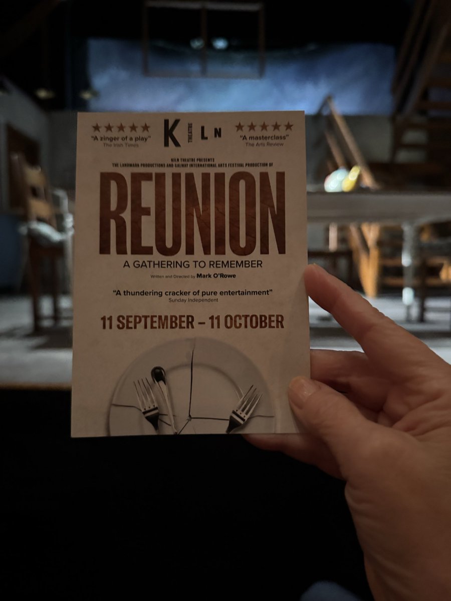 Balancing the comedic &amp; the serious striking all the right notes
#Reunion <a href="/KilnTheatre/">Kiln Theatre</a> presents a relatable story. It's difficult to avoid becoming engrossed in this messy family drama that is handled with dignity, humour &amp; sincere empathy Amazing cast!
❤️d it!