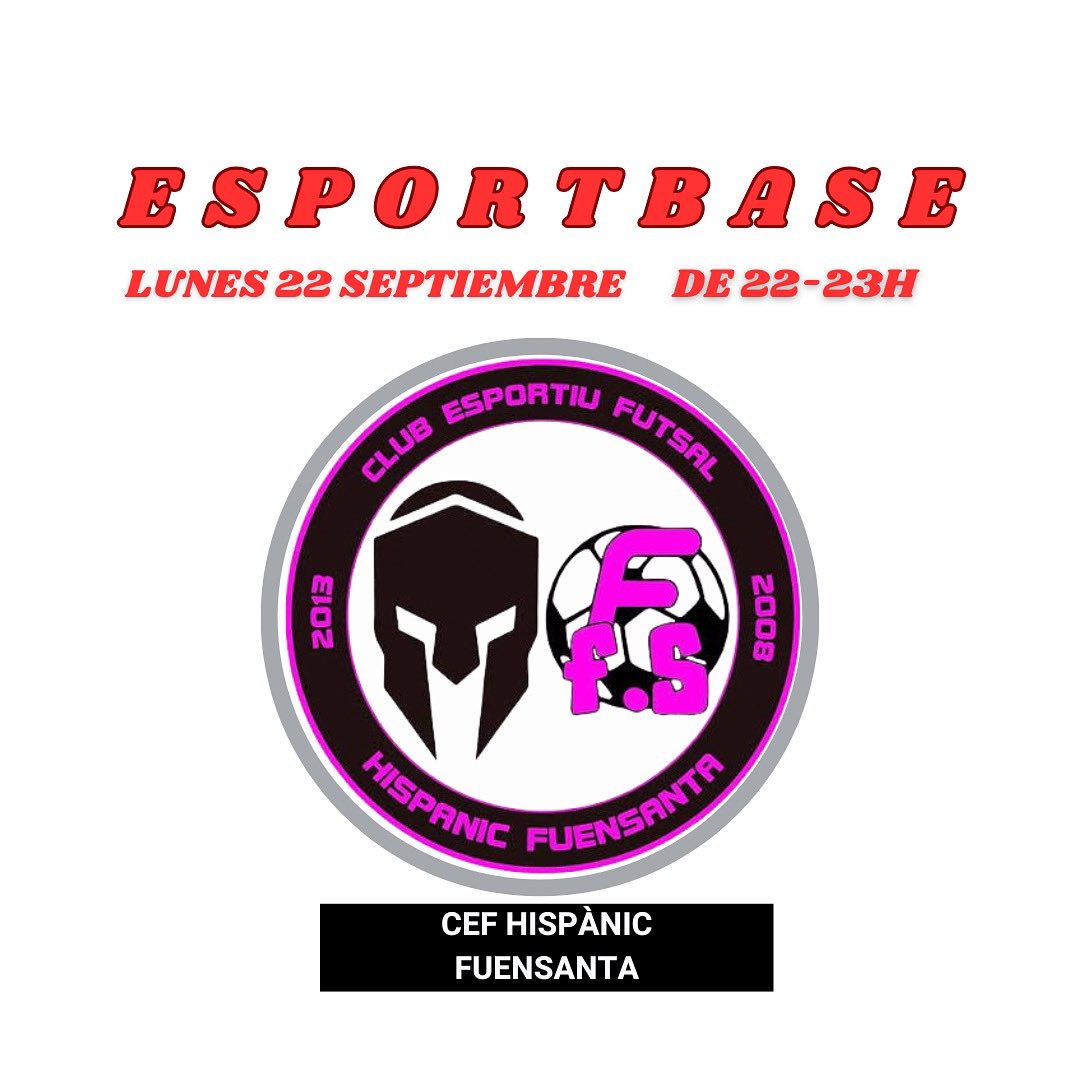 esportbase's tweet image. ⚽️ 𝙀𝙎𝘾𝙐𝙀𝙇𝘼 𝙄𝙉𝙑𝙄𝙏𝘼𝘿𝘼 ⚽

🎙️Este lunes 22 de septiembre en tiempo de Tertulia EB vendrán a visitarnos las amigas del @CEFHispanic 

➡️ A las 22h arranca la tertulia

📌 Desde las 21h en el #Esportbase10x04 de @999Vlcradio (99.9 FM). ¡Te esperamos!