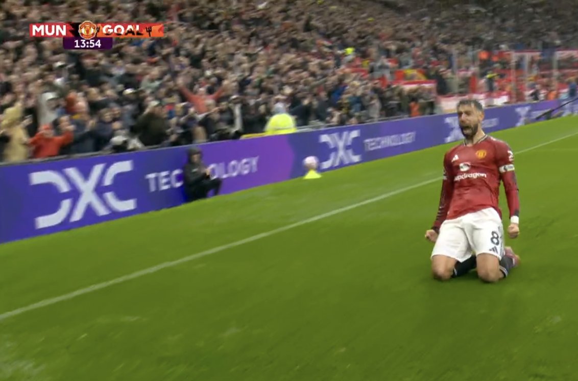 ⚽ | Goal : BRUNO FERNANDES
🅰️ | Assist : DORGU
⏱️ | 14 MIN

👹 Man United 1 — 0 Chelsea 🔵

#FPL | #FPLCommunity | #MUNCHE