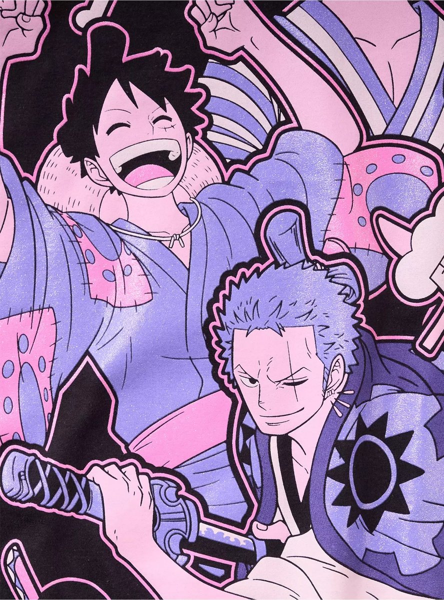 One Piece Trio Wano Glitter Print T-Shirt is available at <a href="/HotTopic/">Hot Topic</a>.

Link: mavely.app.link/e/b2X9DD3XOWb

$24.90. B2G1 Free with HTDEAL

Ship to store option available

#OnePiece
#Ad