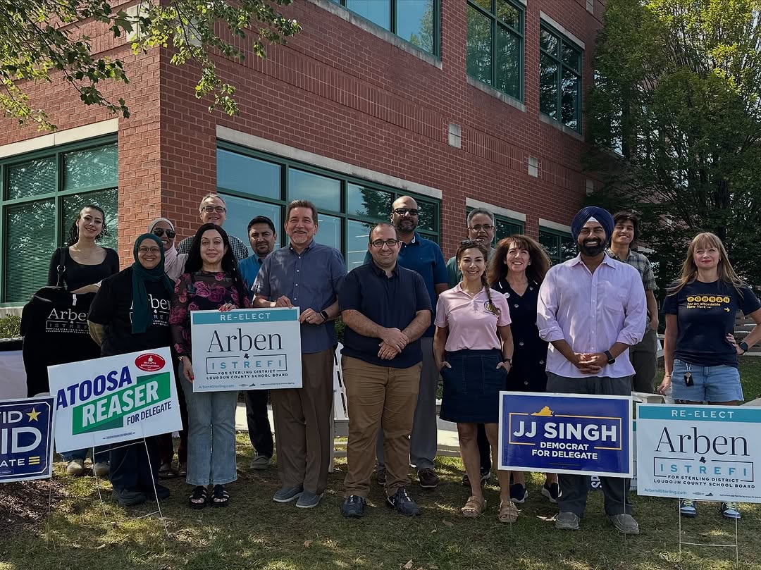 Join us to help remind neighbors that YOU have the power to choose who serves you in elected office. <a href="/arben4sterling/">Arben Istrefi</a> <a href="/DavidReidVA/">Del. David Reid</a> <a href="/SinghforVA/">Delegate JJ Singh</a>