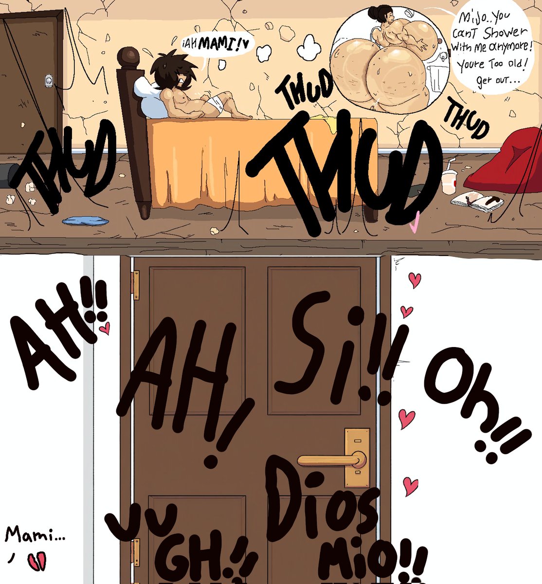 ᅠ𝑪𝒖𝒄𝒌𝒐𝒍𝒅 𝑴𝒐𝒕𝒉𝒆𝒓
ᅠᅠᅠ⸻
 Te rompe el corazon no poder bañarte con tu mamá por ser un chico grande...

Te rompe mas el corazon saber que el primito odioso que tanto te cae mal si puede y lo peor es lo que hacen alli dentro.. 💔

                       ( ♡ + ↺ )