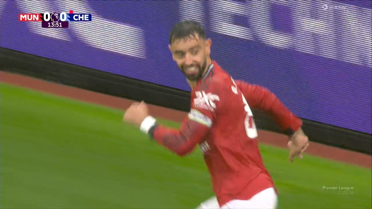 Bruno Fernandes just love playing against Chelsea.