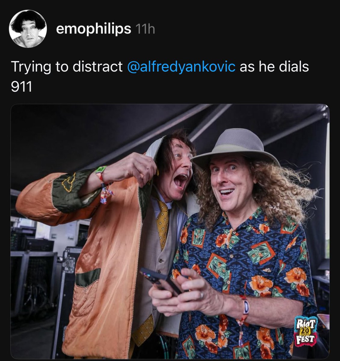 weirdalupdates's tweet photo. Emo Philips posted: https://t.co/e05ntM7fHs