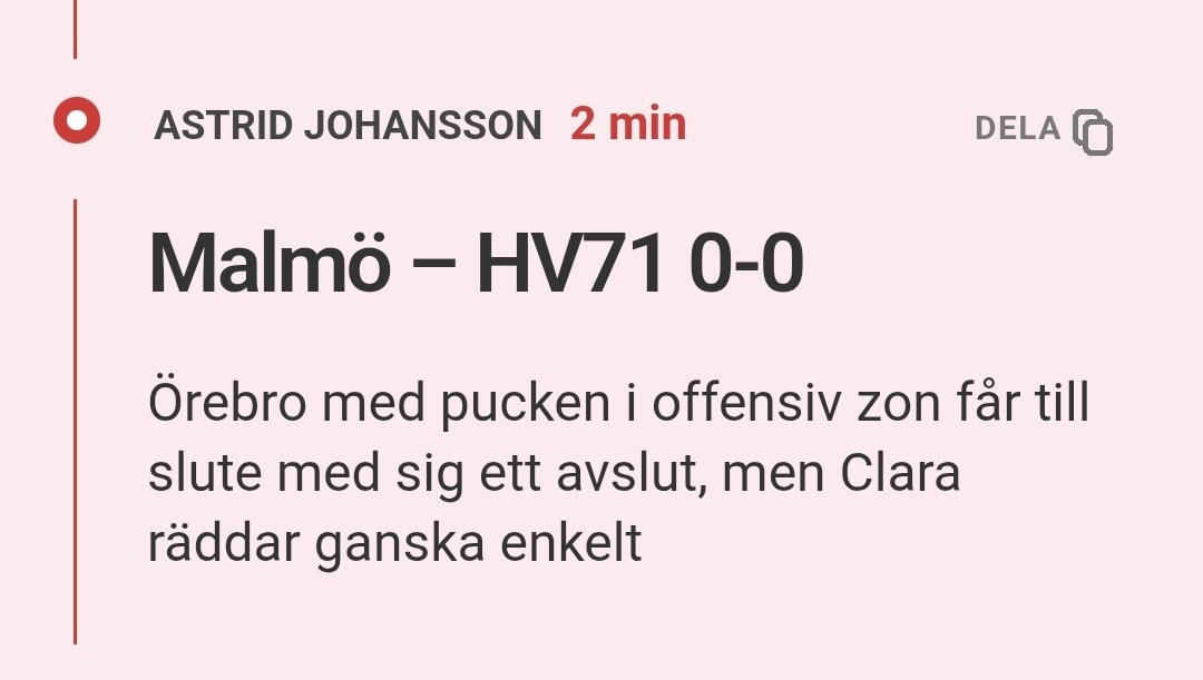 Bra ändå att Örebro tar kommandot och kliver in och styr och ställer lite i matchen mellan Malmö och Hv 👍👍