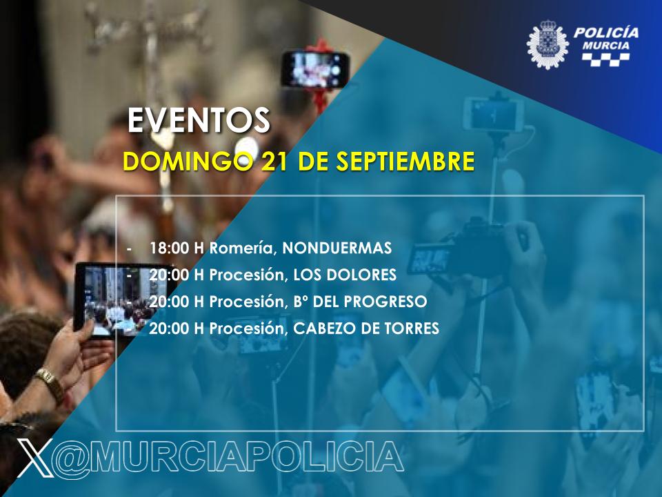 MurciaPolicia's tweet photo. 📅 Esta tarde hay previstos varios eventos en pedanías.
🚗 Se ruega retirar los vehículos de las zonas indicadas y planificar los desplazamientos con antelación.
👮♂️ Nuestros agentes estarán en el lugar para garantizar la seguridad.
#EventosLocales #SeguridadCiudadana #Colabora https://t.co/M6ZWYd8EjZ
