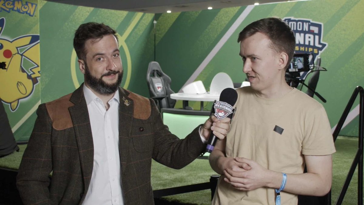 The Pittsburgh Regionals are firing on all cylinders! 🔩🚂

I had the honor of interviewing my co-host of the “Show 6” podcast <a href="/TheZzweilous/">Zzweilous</a> after his win on stream 🙌🏼

Thank you <a href="/obedmacedo/">obed macedo</a> for the pics!

#PlayPokemon