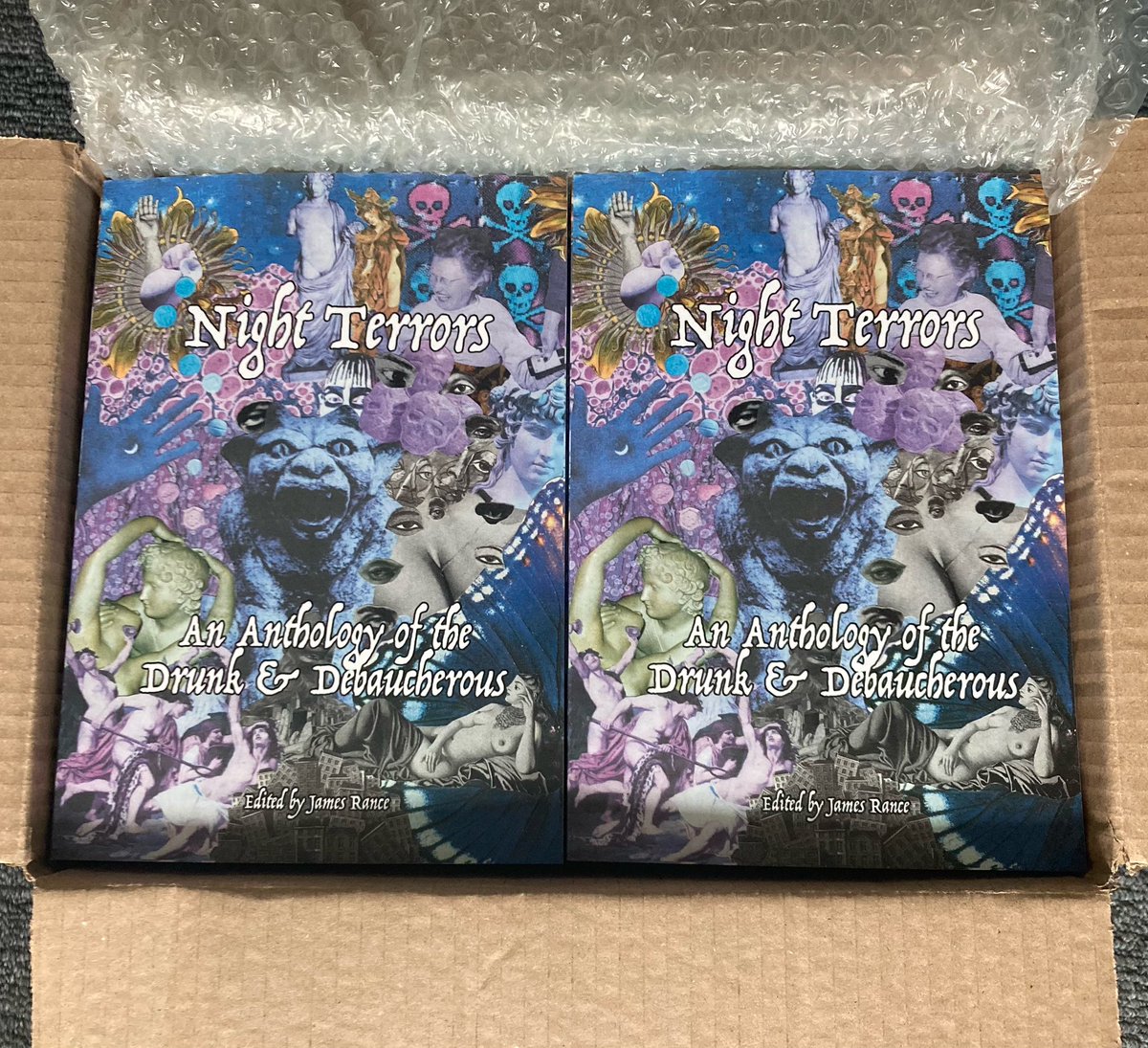 #OutNow‼️ NIGHT TERRORS: An #Anthology of the Drunk &amp; Debaucherous 🍷💀

The night tempts us to shed the drudgery of our obligations thru ecstatic revelry &amp; sensual indulgences. Who doesn’t struggle w/ the gnawing boredom &amp; intense stress of everyday life?
acidbathpublishing.com/product/night-…