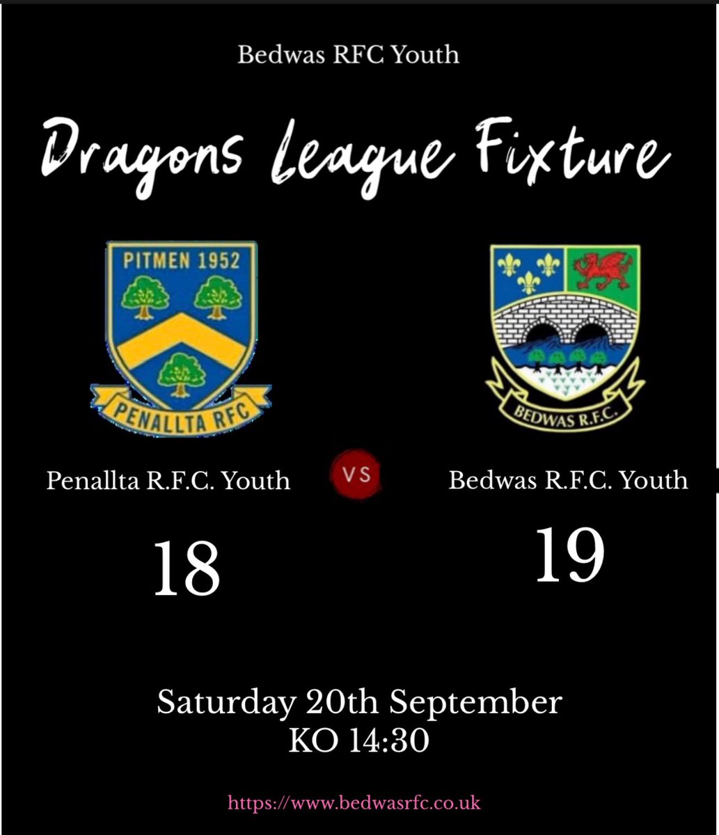 BedwasYouthRFC's tweet image. Great first game against Penallta in trying conditions today Bedwas were victorious by 1 point. Try scorers were Harry Price, Max Percival and Dylan Greening with two conversions from Liam Lawlor. Our Man of the match was Mason Hobrough. 
Great start to the season boys. 
#wass