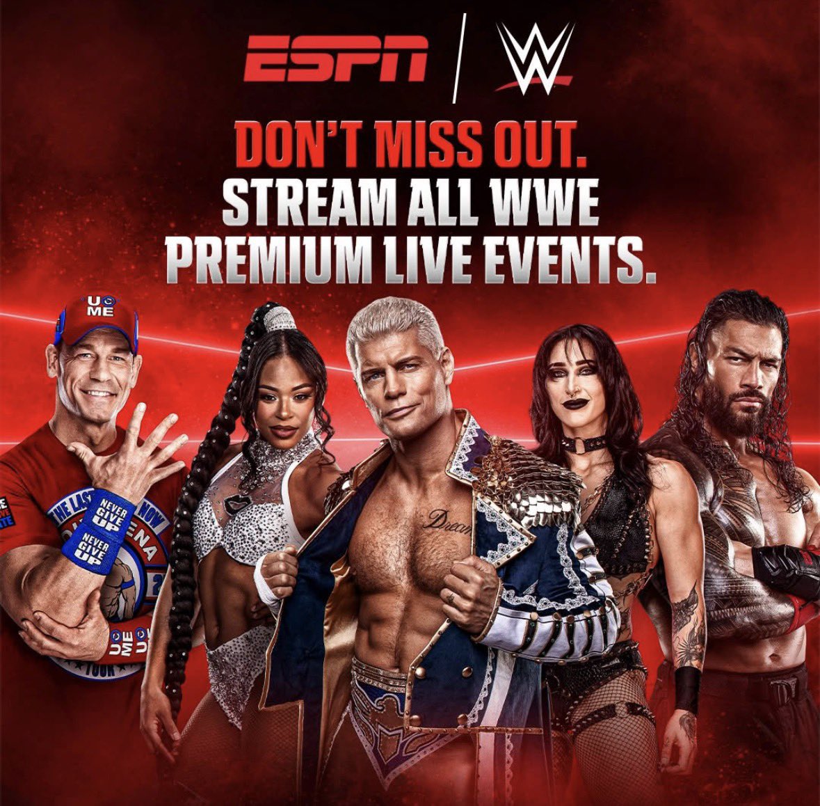 🚨| Cody Rhodes front and center on the official advertisement for ESPN 

Face of the Company whether you like it or not