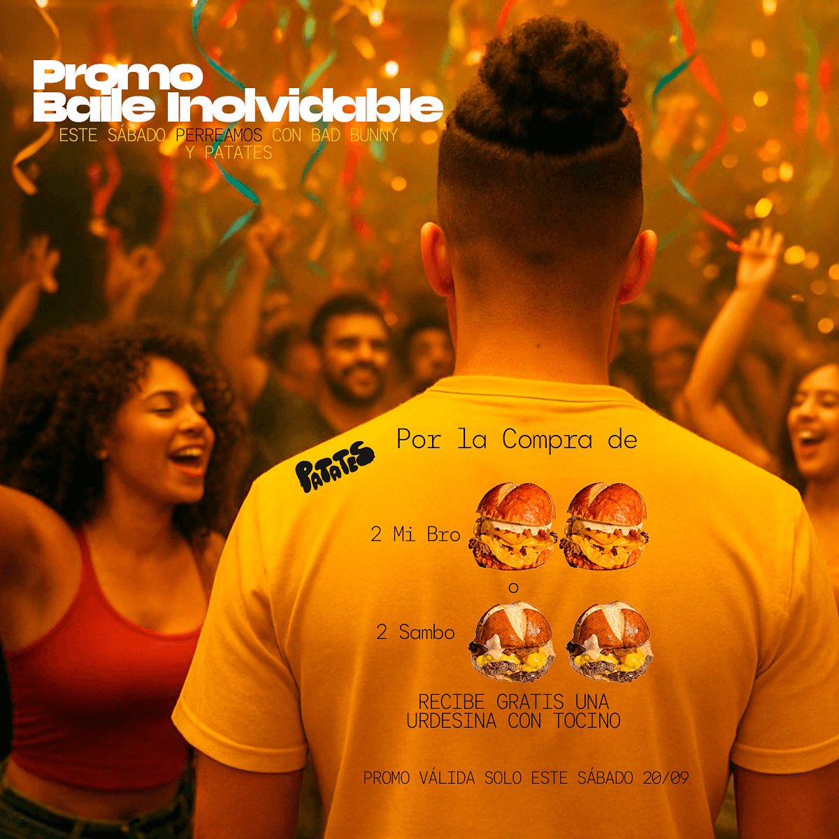 Diegordinola's tweet image. Hoy se perrea con Bad Bunny 🐰🔥 y si no es tu flow… siempre estará Patates 🍔

⏰ 16:00 - 23:00
📞 0959465565 (Solo whatsapp) 
Pregunta por nuestras promociones. 

Foto 3: 🍔 Mi Bro 
Foto 4: 🍔 La Sambo