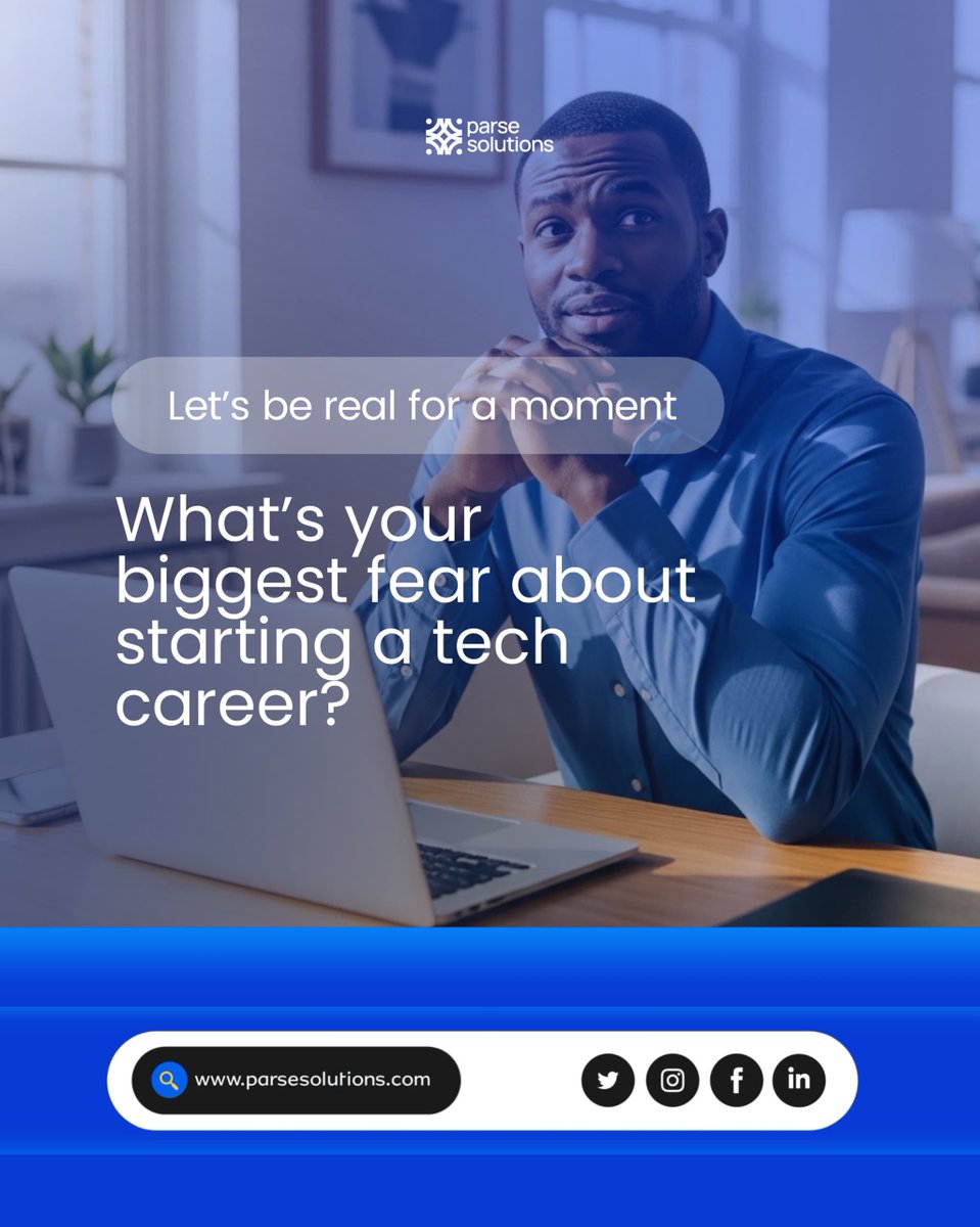 ParseSolutions's tweet image. Every journey starts with uncertainty, but talking about it makes it easier. What’s yours?💙
.
.
.
.
.
#tech  #careerjourney #parsesolutions #growthmindset