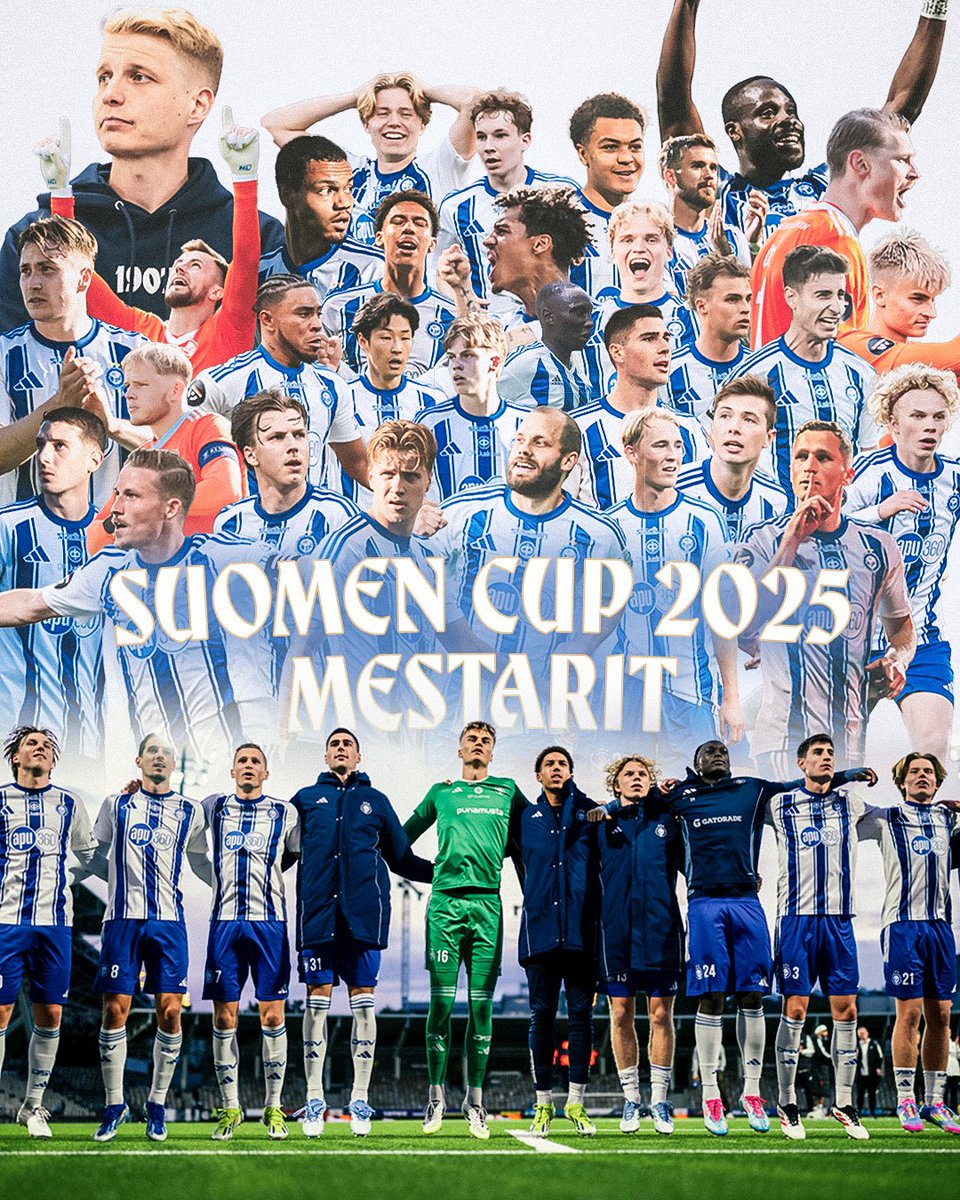 HJK ON SUOMEN CUPIN MESTARI 2025! 💙🤍

#HJK #SuomenCup