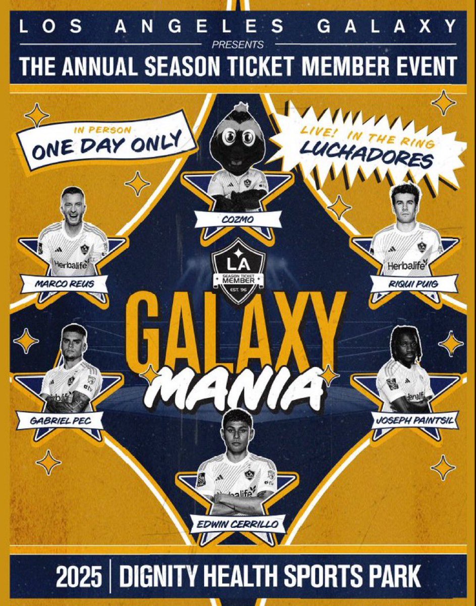 LAGalaxyFanTalk's tweet image. 🚨 Giveaway: 
2 tickets to Galaxy Mania tomorrow.

RT and like to enter.
Will choose at random tonight by 8 pm. #LAGalaxy