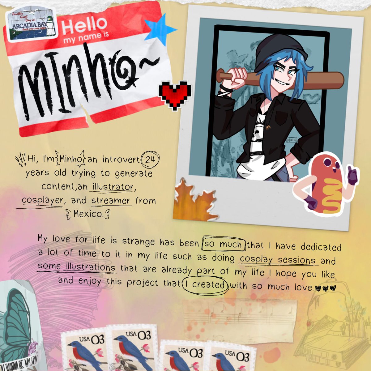 The next artist to perform is the amazing <a href="/MinhoPricefield/">MinhoPricefield</a> ✨✨✨

#lifeisstrange #lis #lifeisstrangetarot #fanzine #zine