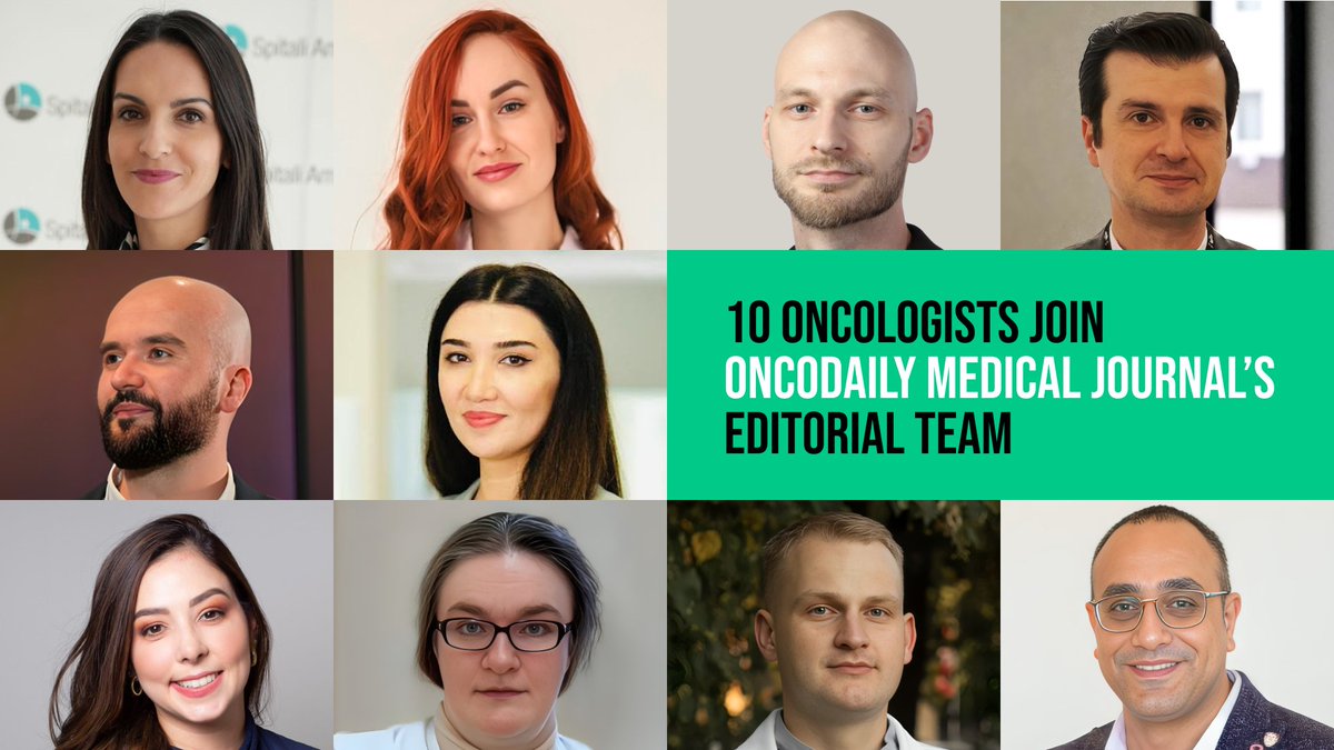 oncodaily's tweet photo. 10 Oncologists Join OncoDaily Medical Journal’s Editorial Team

https://t.co/OxWr1Kv6Dp 

@EmirSokolovic10 @Dr_ElvinaA 

#MedX #OncoDaily #Oncology #Cancer #Health #Medicine #OncoDailyMedicalJournal https://t.co/AmzwiEjOzg