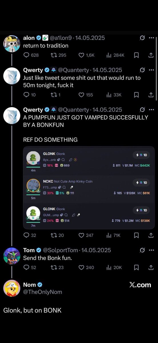 mrpatrickschmitt (@mr_pschmitt) on Twitter photo The <a href="/uselesspumpfun/">uselesspumpfun</a> received overwhelming support but as usual there are critics.
The first one is that it is a vamp token and it would be wrong. Maybe a reminder that Bonk started the vamps with the support from Tom & Co.
Second, some claim I do it for the fees and my bags. The <a href="/uselesspumpfun/">uselesspumpfun</a> received overwhelming support but as usual there are critics.
The first one is that it is a vamp token and it would be wrong. Maybe a reminder that Bonk started the vamps with the support from Tom & Co.
Second, some claim I do it for the fees and my bags.