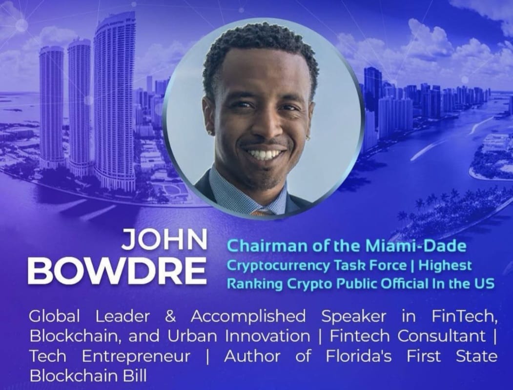 lisawattsonline's tweet image. Congratulations @ChairmanBowdre OFFICIALLY running for Mayor of Miami! Campaign is now activated &amp;amp; QUALIFIED and we are ready to go! 🇺🇸 #CryptoCapital #Bowdre4Mayor

The Miami Crypto and Miami Tech Community proudly announces its nomination and endorsement of Elijah John Bowdre…