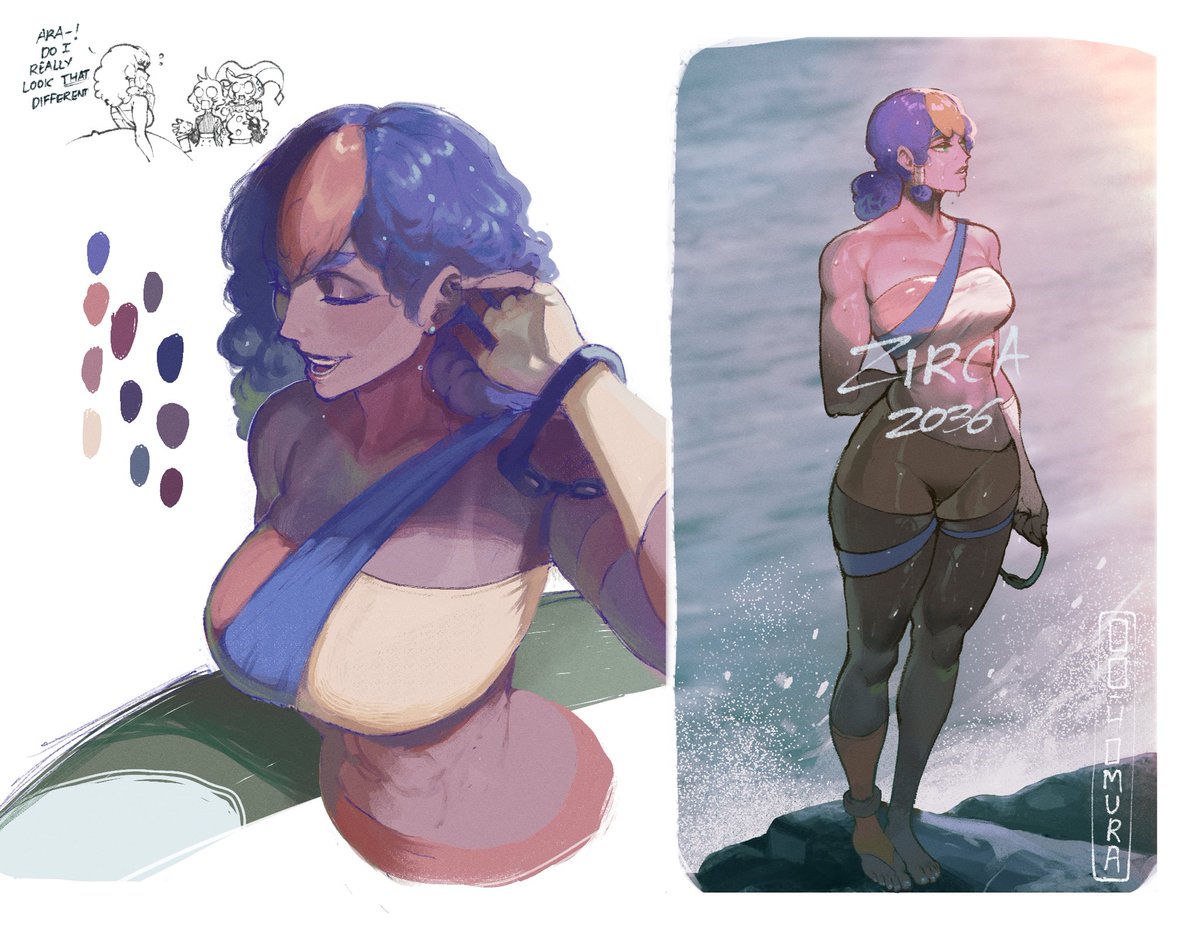 [oc] Zirca mood hit again and decided to draw the resident Ground/Water milf Yosemi (courtesy of <a href="/ScruffyTurtles/">ScruffyTurtles</a>) in my downtime