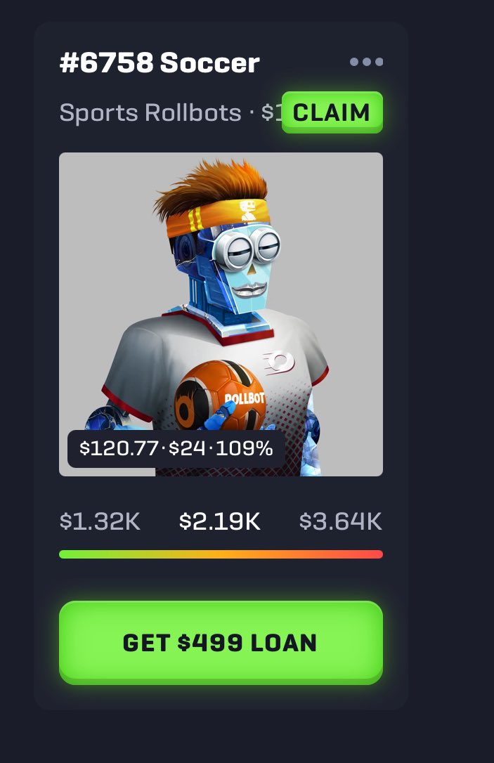 The most goated NFT of all time and it’s not even close. 

Month after month I still get to claim profit share from <a href="/rollbit/">Rollbit</a> NFTs.

This is an example of a sports bot I am going to claim after I post this tweet. 

That’s $120 straight into my pocket. See you next month bot $rlb