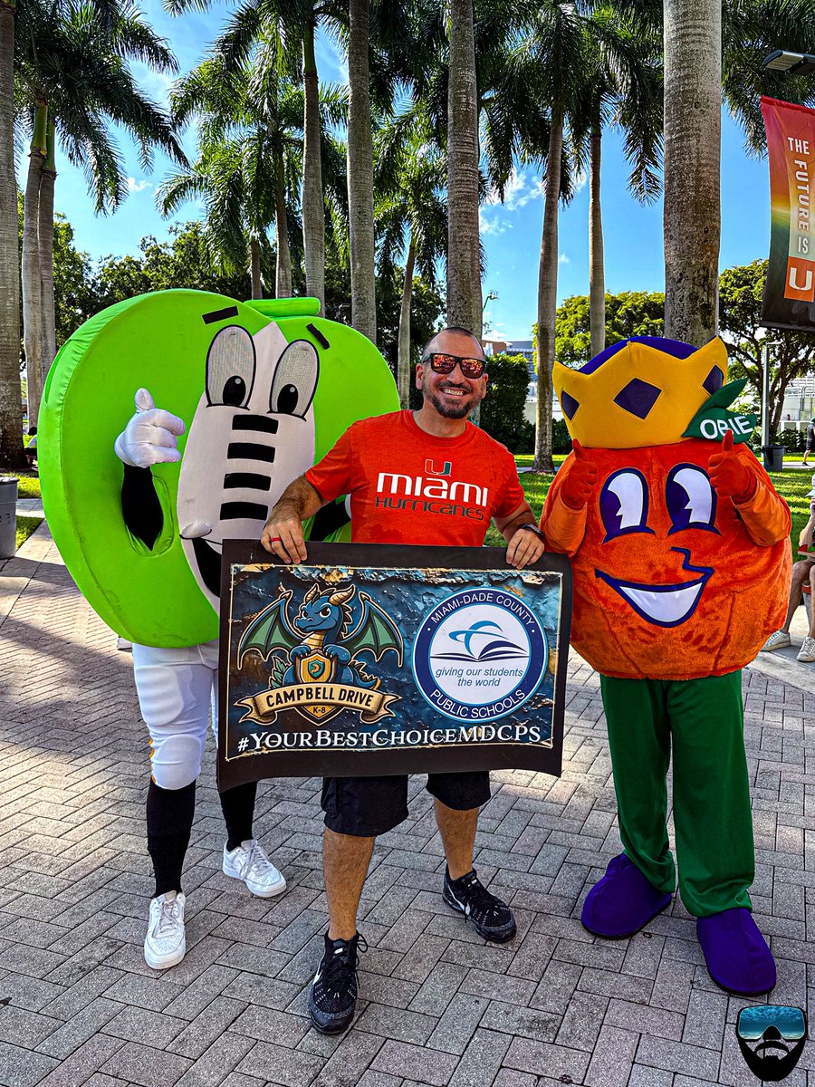 APValdes's tweet photo. Proudly holding up the @CampbellDriveK8 and @MDCPS logo today! Each day I’m reminded how special it is to be part of a school and district that makes a difference.

Honored to represent our community!

@SuptDotres @MDCPSSouth 

#YourBestChoiceMDCPS #KeepItFireDragons 🐉🔥 https://t.co/OpnTiU0k5m