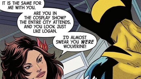 Wolverine at a convention