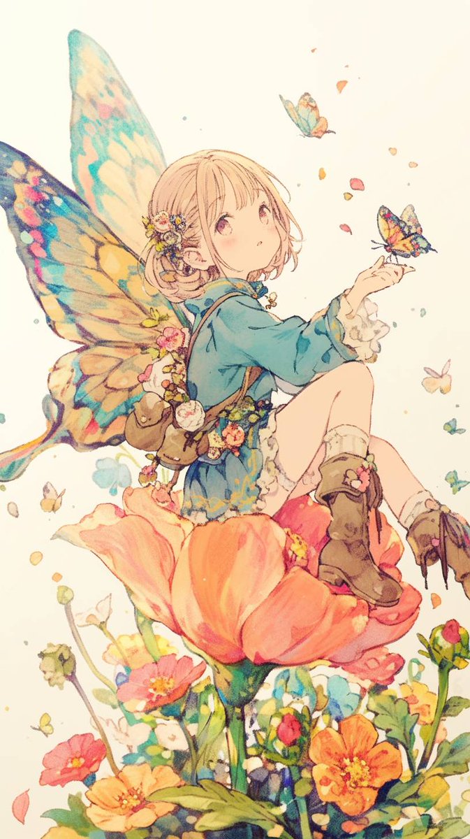 meru_to_mikan's tweet image. 『午前3時の花旅する蝶乙女』
#AIart #AIイラスト
*無断転載禁止*