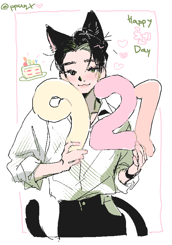 ppun_xo's tweet photo. 🍰🐱
#첸 #CHEN #HappyChenDay
#RockstarChenDay
#우리의_Arcadia_첸_생일축하해 https://t.co/unK8WigfL0