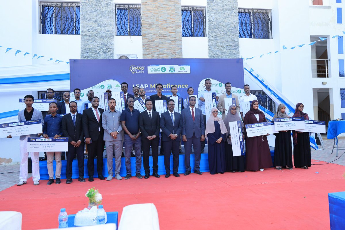 Celebrating a New Chapter for Somali Entrepreneurship! 

I was honored to officiate the disbursement of a $300,000 zero-rate fund to 25 innovative startups from the first cohort of our SIMAD iLab LEAP Microfinance Program.

A big thank you to DirectAid for the funding and Premier