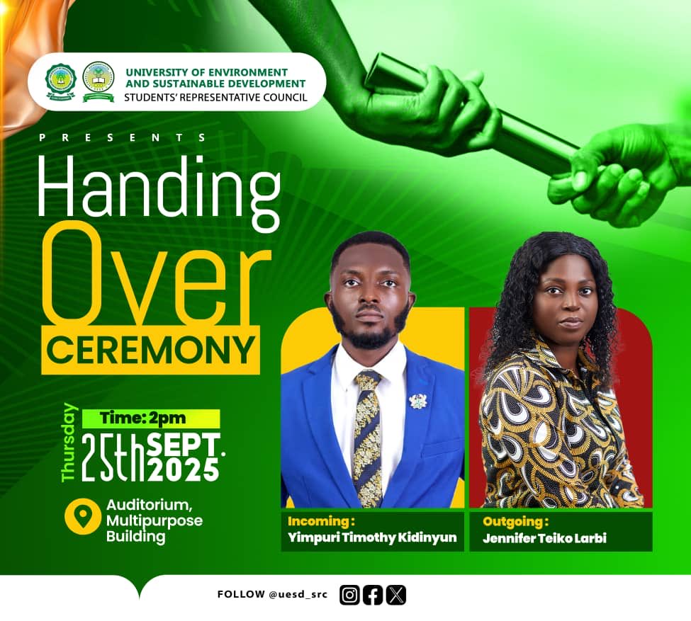 uesd_src's tweet image. Thank you, Jennifer Teiko Larbi.
Welcome, Yimpuri Timothy Kidinyun. 
Same mission. New energy. The work continues!
#UESDSRC #WillAlwaysbeAtYourService