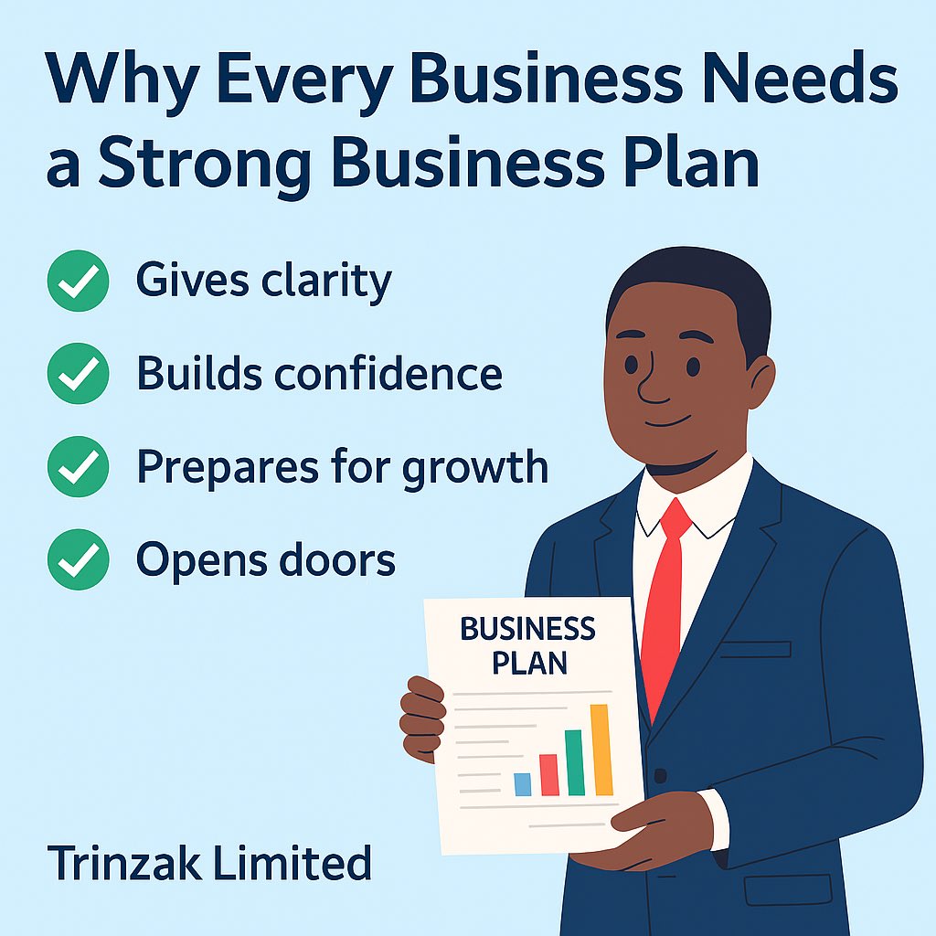trinzak's tweet photo. A business plan isn’t just for investors — it’s your roadmap to growth.
✅ Clarity for your goals
✅ Confidence for funders
✅ Direction for success

At Trinzak, we’ve seen how the right plan turns ideas into results.

Do you have yours yet?

#BusinessPlan #Startups https://t.co/KryzsGyS7r