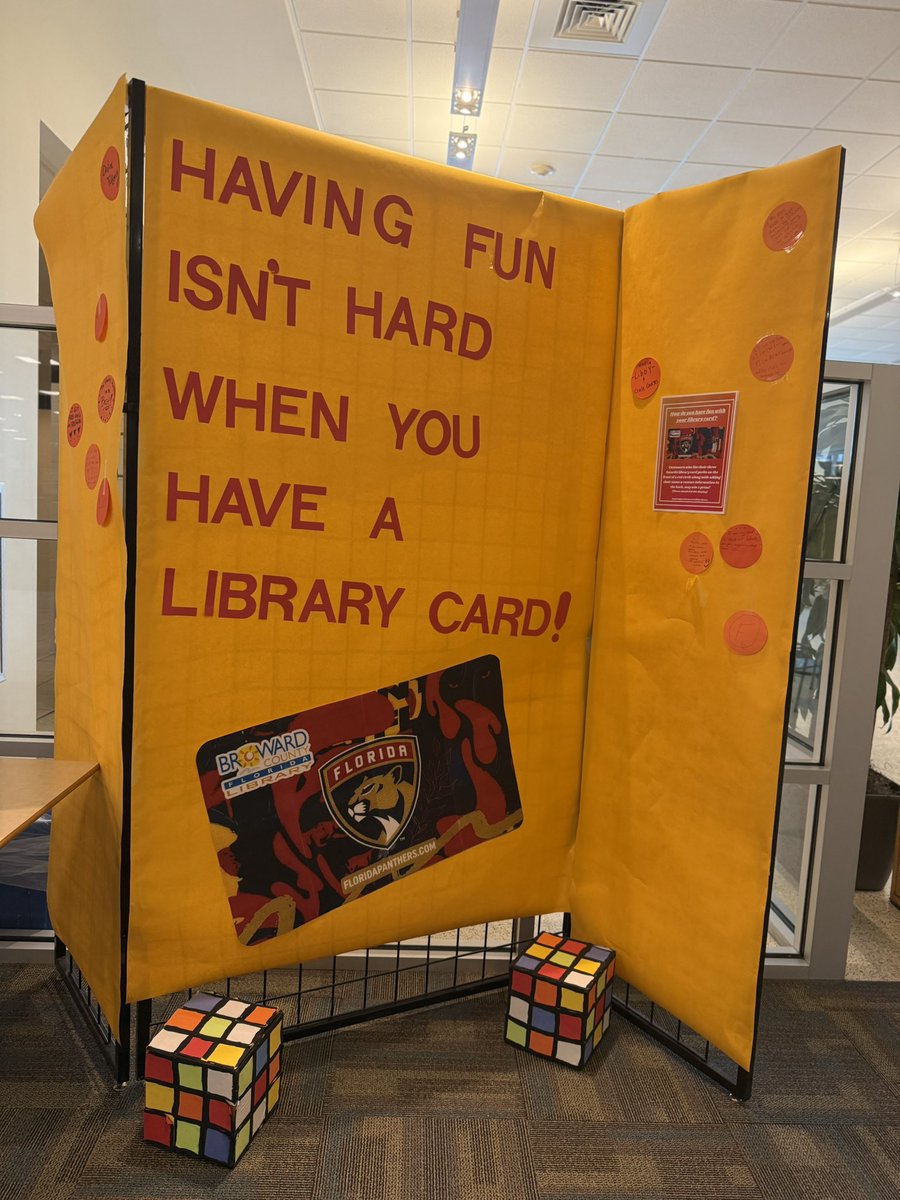 ilaura's tweet photo. What three things can you do with your library card? @BrowardLibrary @Annabel_C_Perry https://t.co/1IBOUDoagv