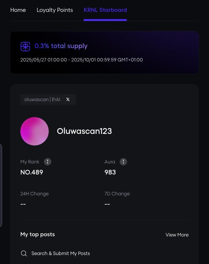 oluwascan's tweet image. Hey @KRNL_xyz    

Your project got me over hyped😊 Just dove into your @Galxe  Starboard

So cool for tracking contributions and earning Aura. 

Who is joining me to team up, vibe, and stack that Aura together? 

Let’s grow this community. 
#KRNL
#Galxestarboard 
#Web3Alert