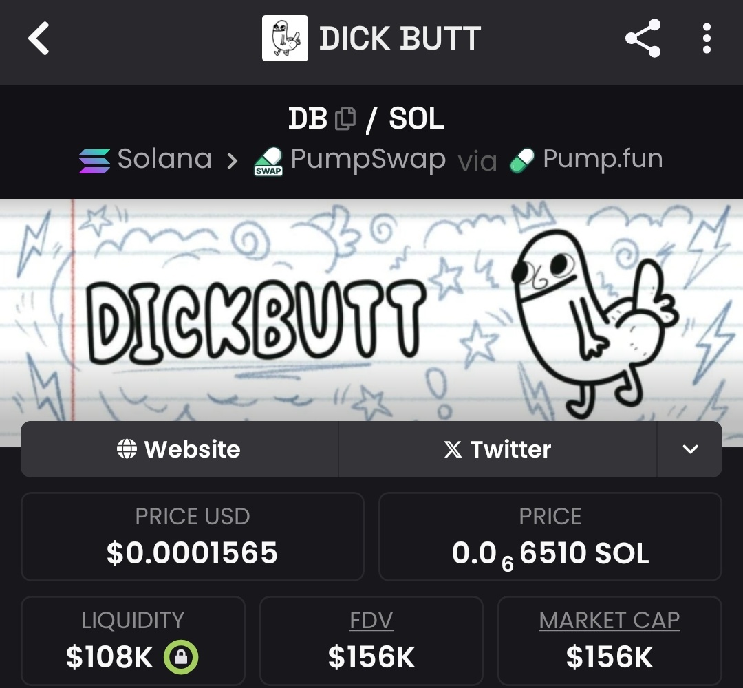 Trollface made its first appearance 17 years ago.

D!ckbvtt made its first appearance 19 years ago.

The real OG is clear. Fading $DB at sub 200k looks like fading $Troll four months ago.

43SXvpf4c41t2uErsw7aL6w5qhnie6BXSSPqiTcTpump

Massive W for He who can wait. 🫶🏻
